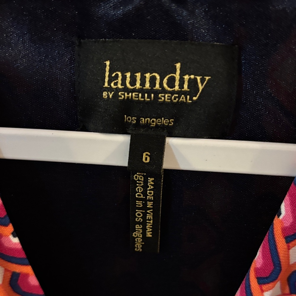 Laundry By Shelli Segal Multicolor Geometric Midi Dress - Picture 3 of 3
